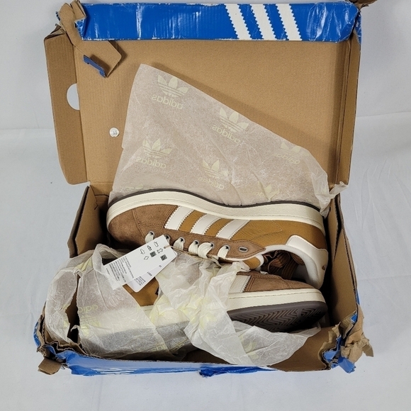Adidas Men's Campus 00s Originals Size 10 Mesa/Core White/Wild Brown IF8774 NIB - Picture 7 of 10